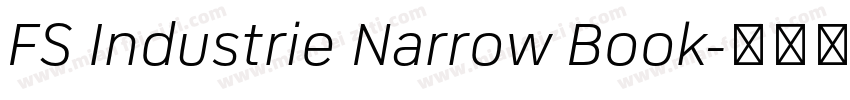FS Industrie Narrow Book字体转换